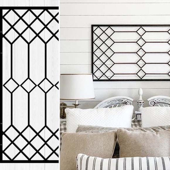 Huge Black Metal Frame Wall Decor - Picture 2 of 2